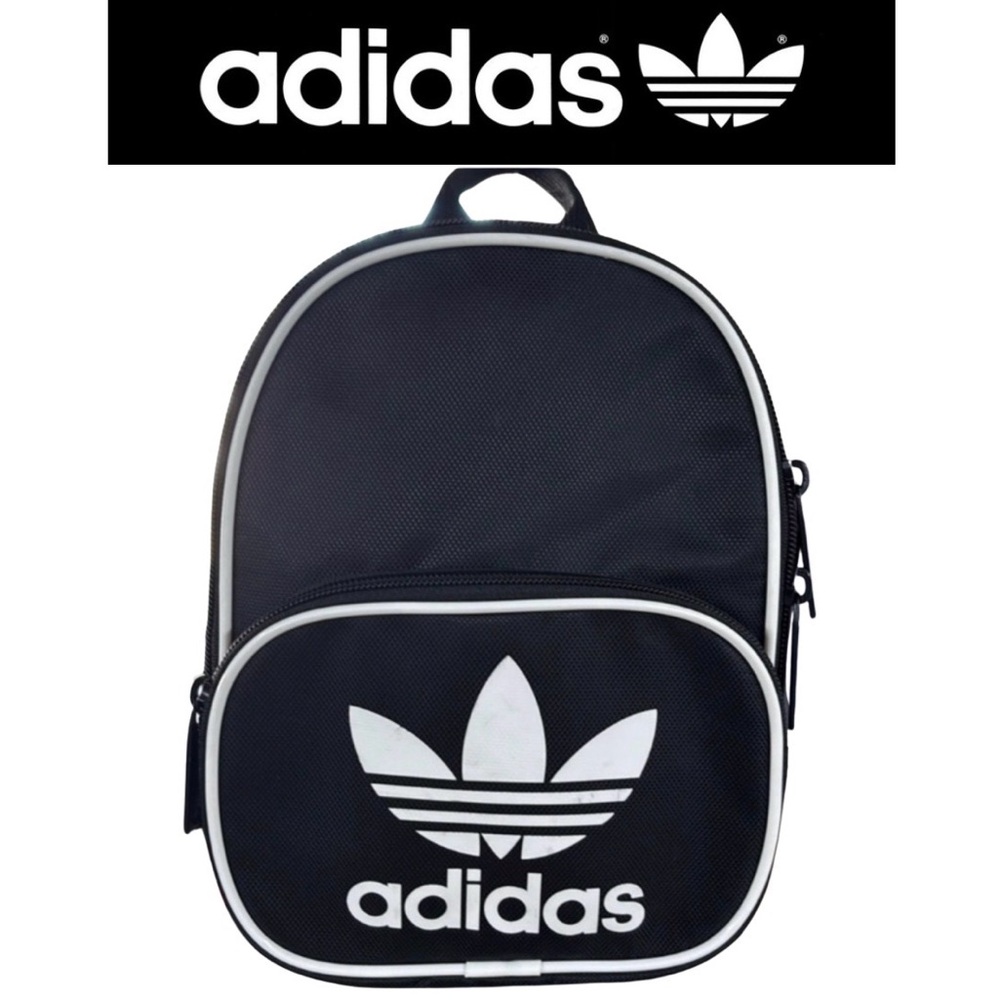ADIDAS Black and White Mini Backpack, NWOT - Picture 1 of 5